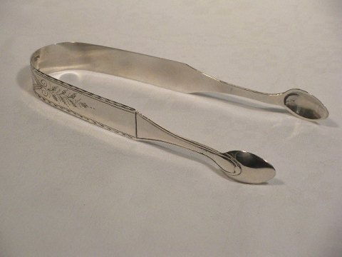 1800-tals sukkertang i sølv