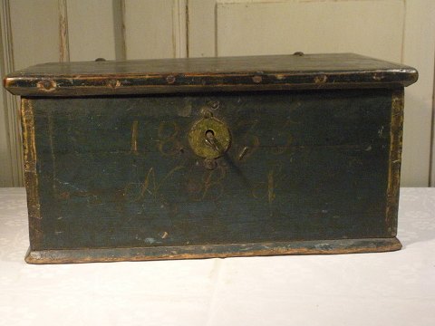 Swedish common box in wood dated 1835