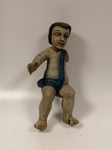 Baroque putti of painted wood