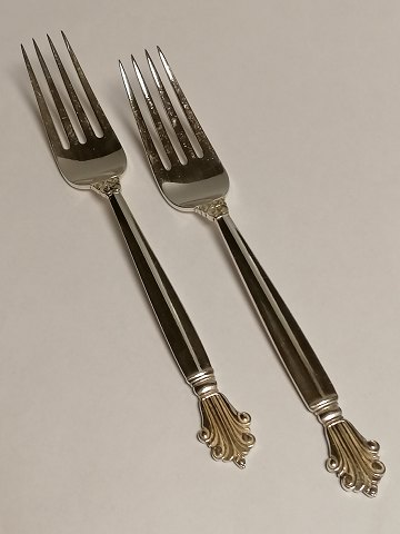 Georg Jensen Dronning spisegaffel f sterlingsølv længde 20cm.