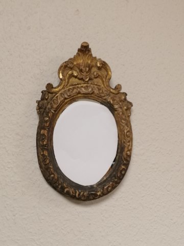 Small gilded rococo mirror