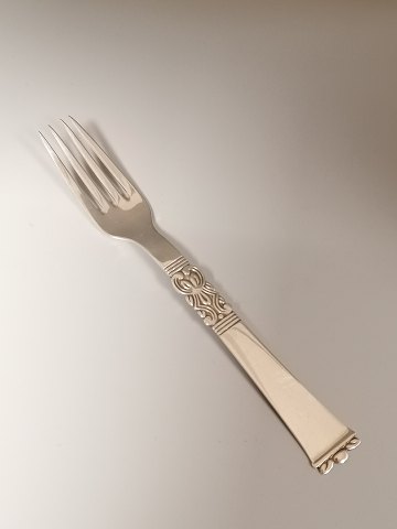 Danish silver cutlery Rigsmønsteret frokost lunch fork sf three-tower silver