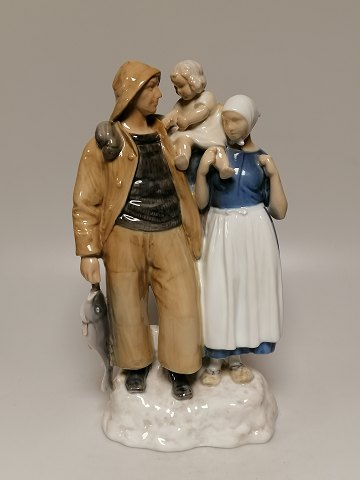 Bing & Grøndahl porcelæns figur Fiskerfamilie  nr. 
2025
