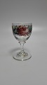 Enamel decorated wine glass